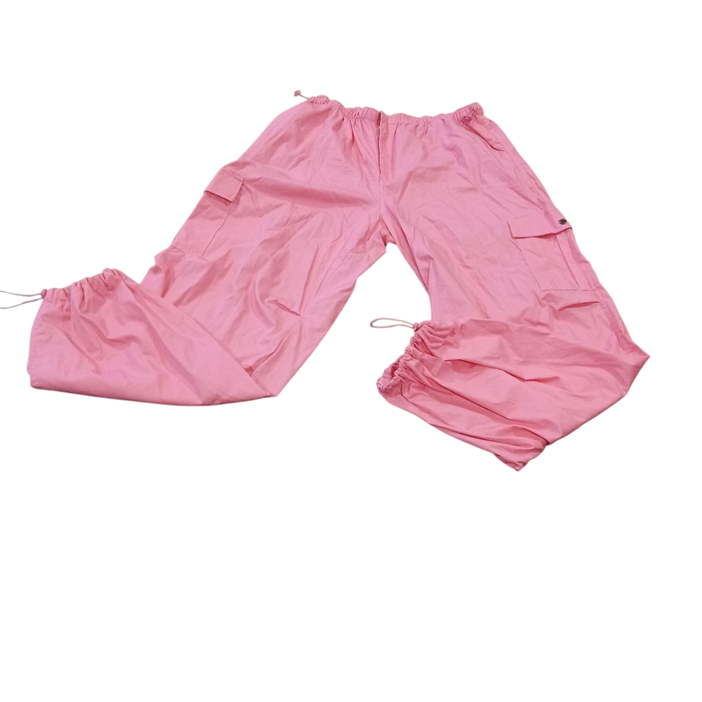 Orange Kiss Pants Womens Large Pink Baggy Cargo 90s Y2